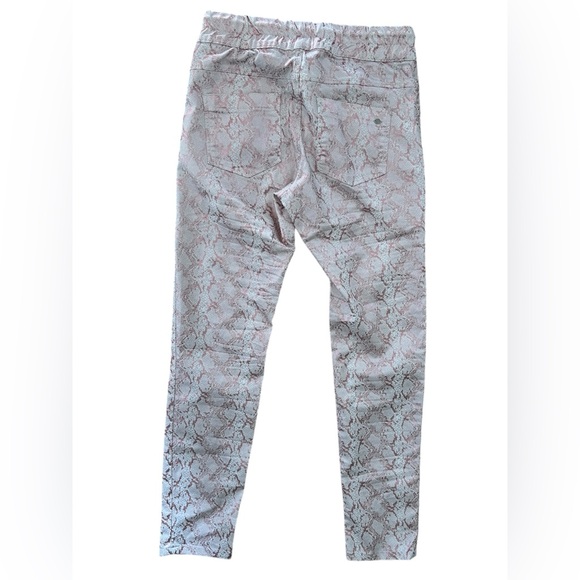 Bevy Flog rose gold python Shely pull on ankle pants size 27 - Picture 5 of 11